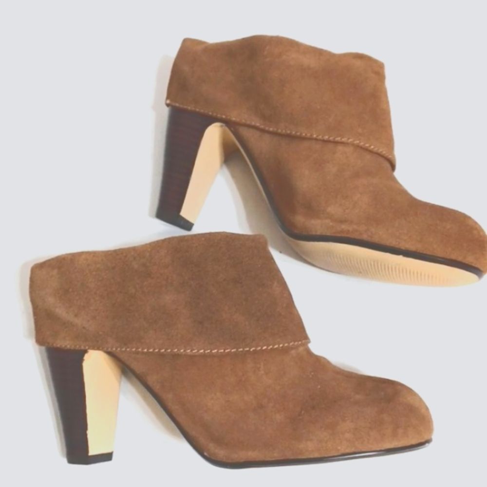 Steve Madden P-Jan brown suede booties Size 10